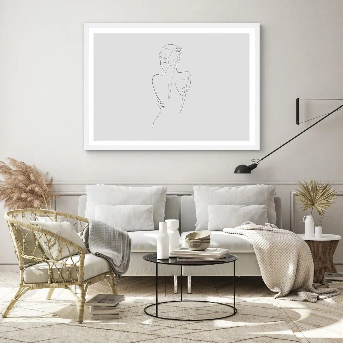 Affisch i vit ram - Kroppens musik - 100x70 cm
