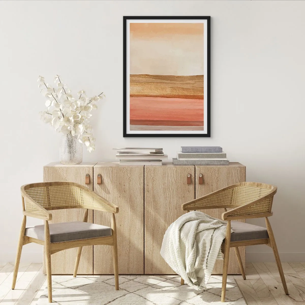 Affisch i svart ram - Vertikal komposition - 30x40 cm