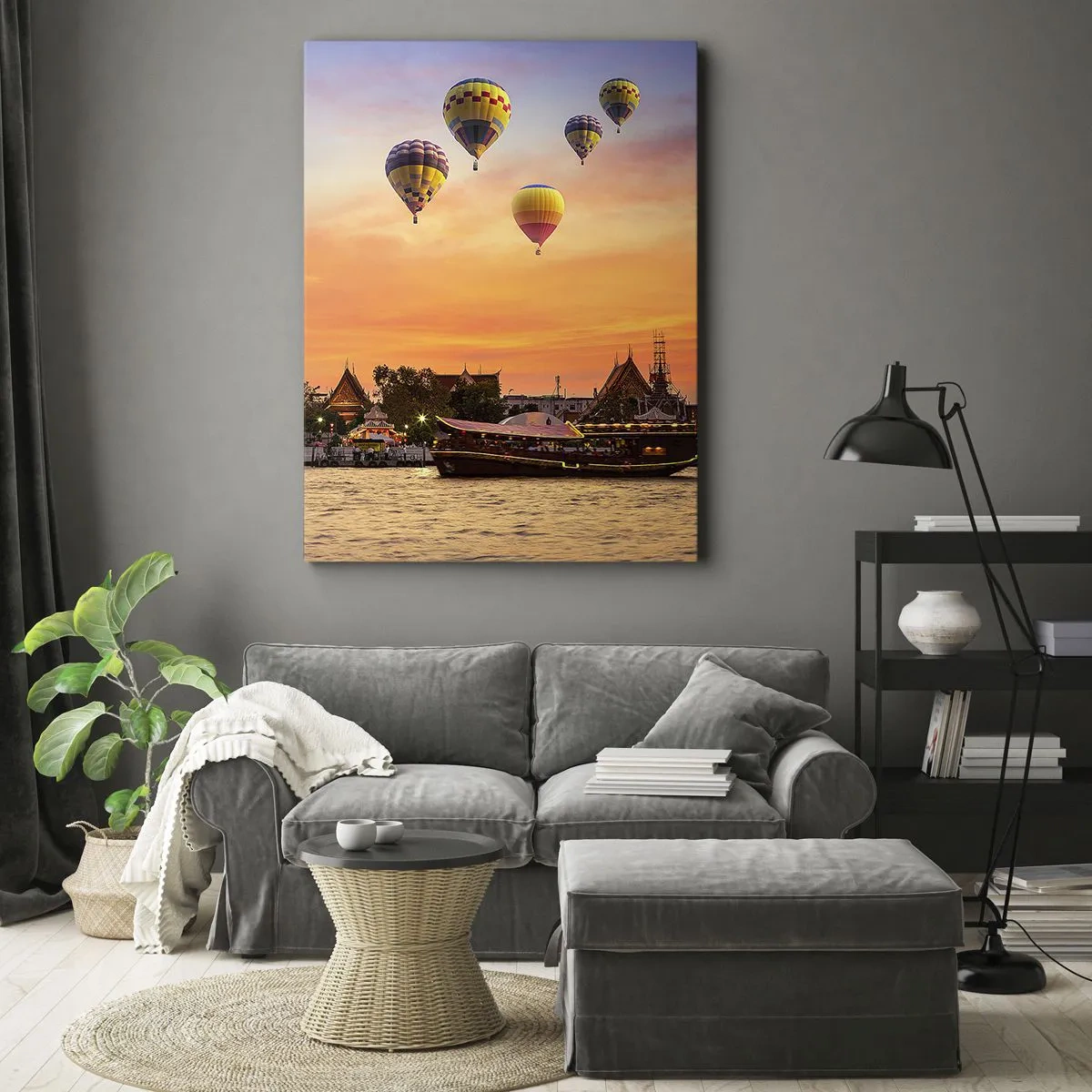 Canvastavla - Bild på duk - Här föds sagor - 50x70 cm