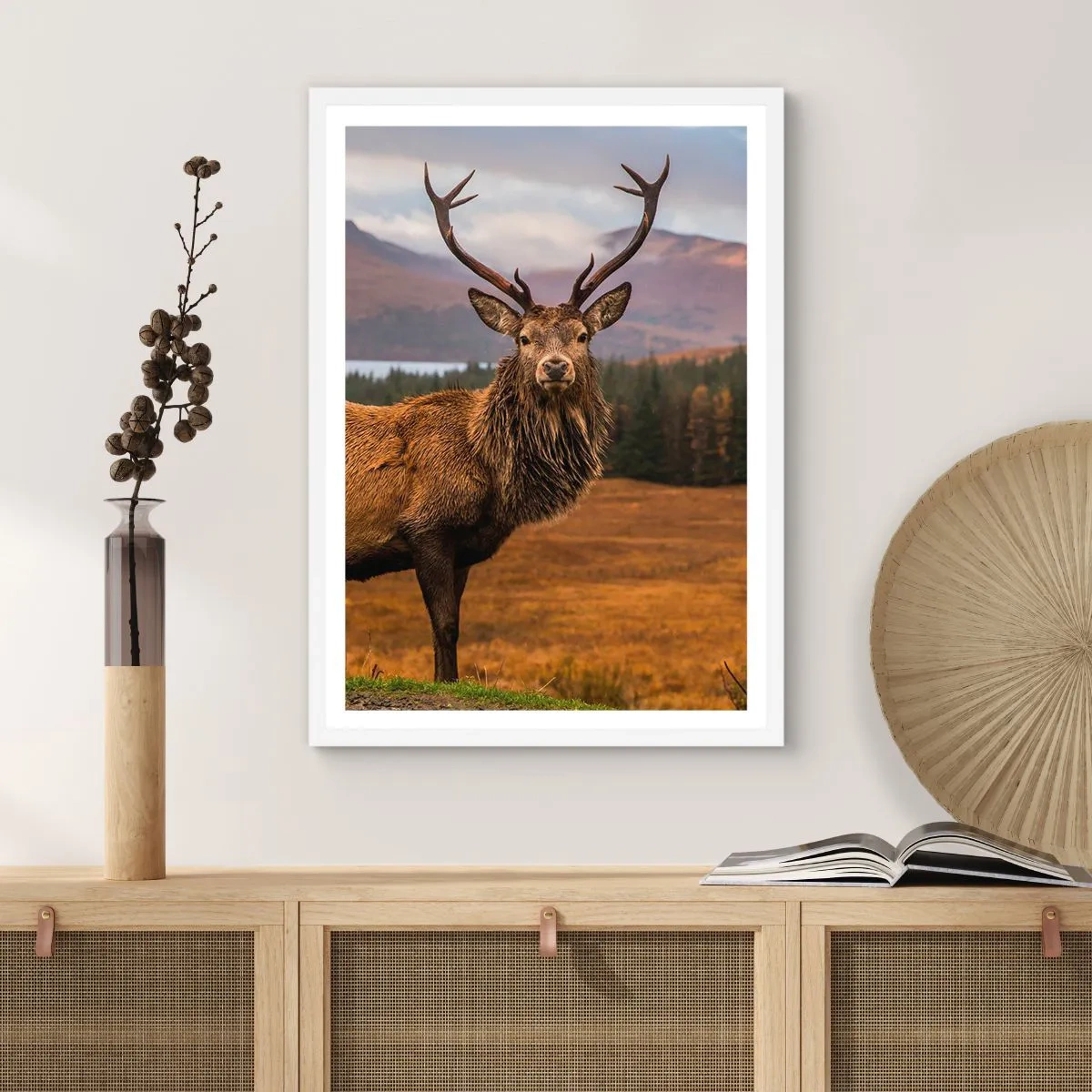 Affisch i vit ram - Naturens majestät - 61x91 cm