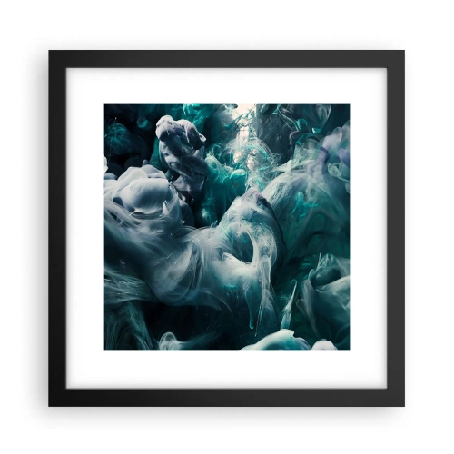 Affisch i svart ram - Färg i rörelse - 30x30 cm