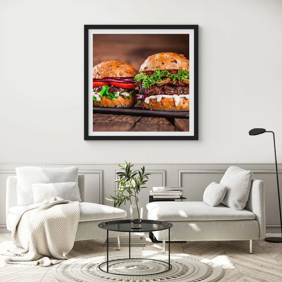 Affisch i svart ram - American dream - 30x30 cm