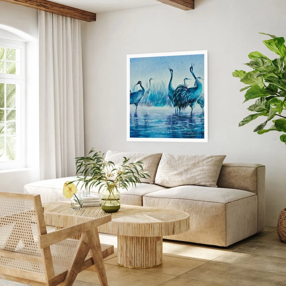 Affisch - Morgonmöte - 60x60 cm