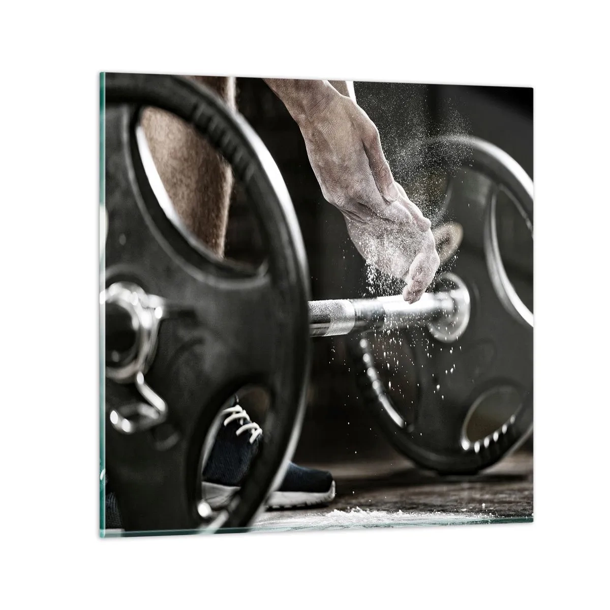 Glastavla - Bild på glas - Utmaningen accepterad! - 30x30 cm