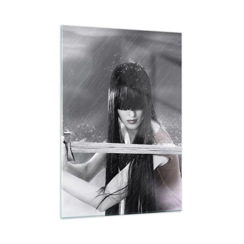Glastavla - Bild på glas - Vacker och farlig - 50x70 cm