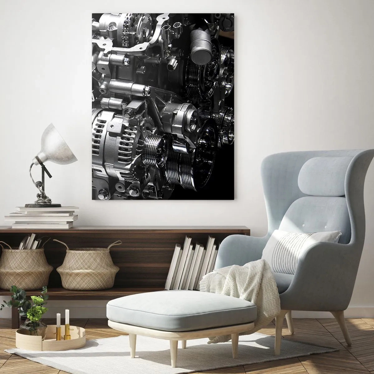 Glastavla - Bild på glas - Stål, vacker, stark - 50x70 cm