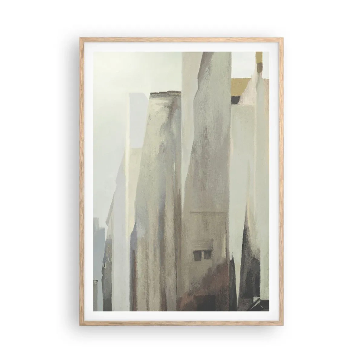 Affisch i ram av ljusek - En dröm om staden - 70x100 cm