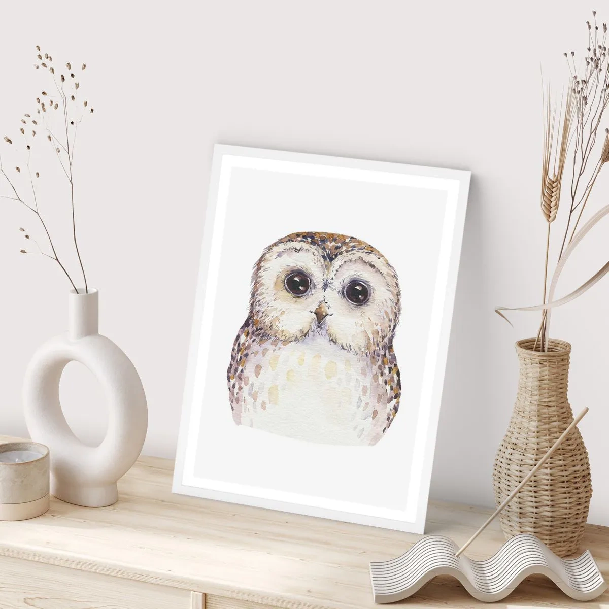 Affisch i vit ram - Titta i mina ögon - 50x70 cm