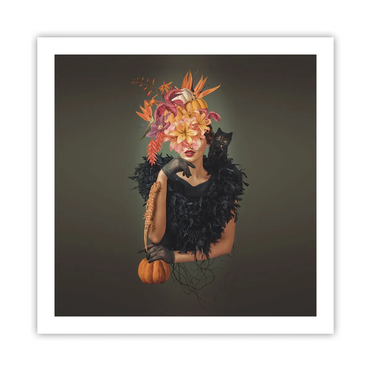 Affisch - Häxans troll - 60x60 cm