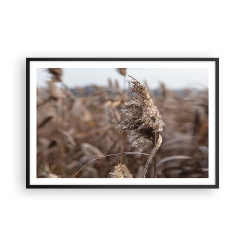 Affisch i svart ram - Dags att flyga bort med vinden - 91x61 cm