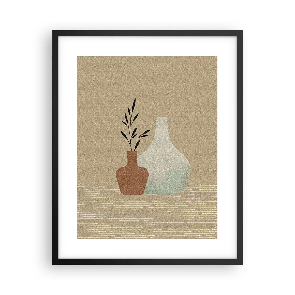 Affisch i svart ram - Vas och dess idé - 40x50 cm