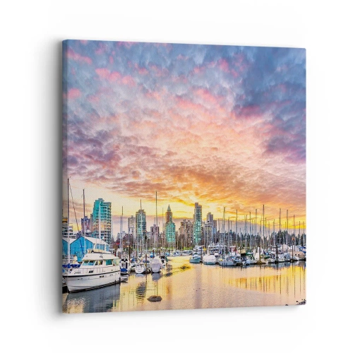 Canvastavla - Bild på duk - Tusen seglares stad - 30x30 cm