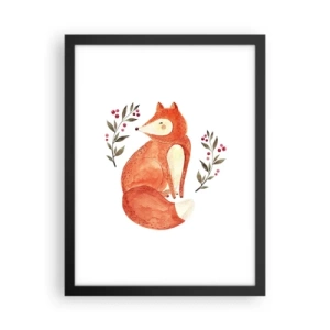 Affisch i svart ram - Liten rödhårig - 30x40 cm