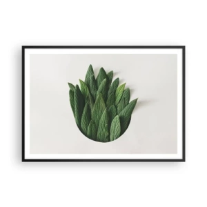 Affisch i svart ram - Ostoppbar nyfikenhet - 100x70 cm