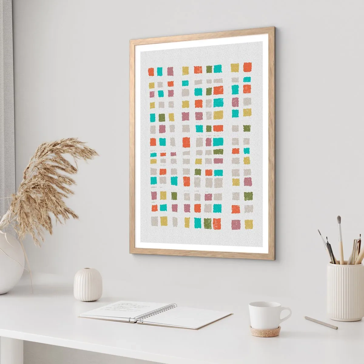 Affisch i ram av ljusek - Ett okänt spel - 50x70 cm