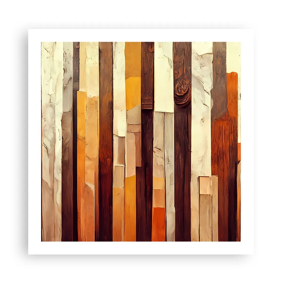 Affisch - Hymn av skogens träd - 60x60 cm