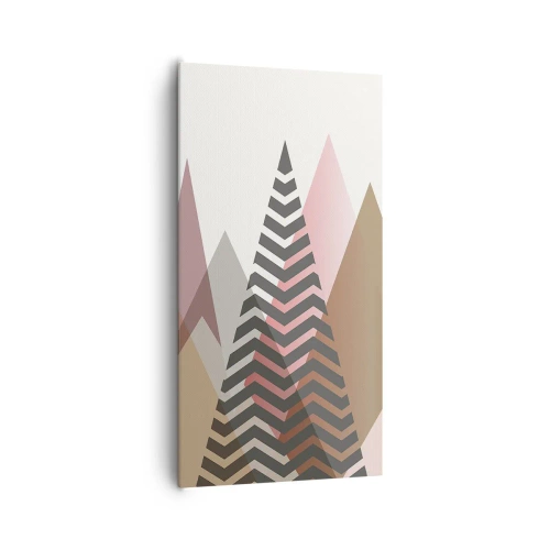 Canvastavla - Bild på duk - Utsikt över pyramider - 65x120 cm