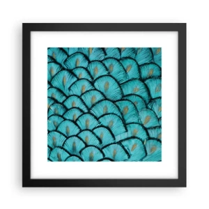 Affisch i svart ram - Den stora fjädergalan - 30x30 cm