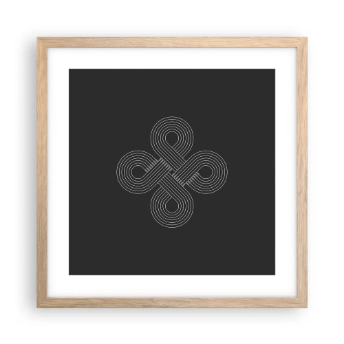 Affisch i ram av ljusek - I keltisk anda - 40x40 cm