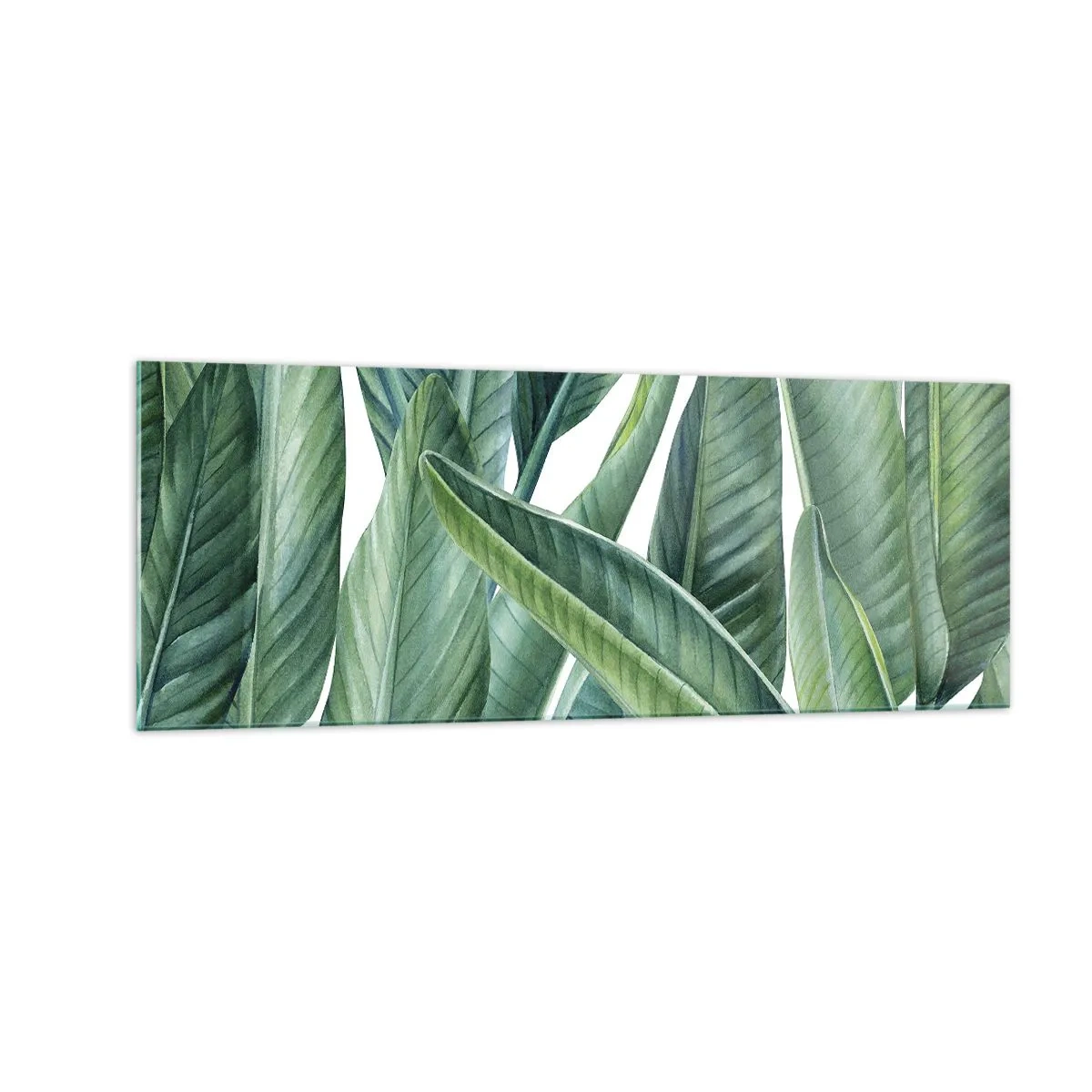 Glastavla - Bild på glas - Grönskan i sig själv - 140x50 cm