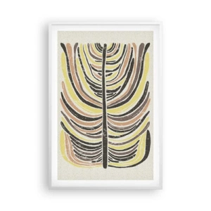 Affisch i vit ram - Pulserande abstraktion - 61x91 cm