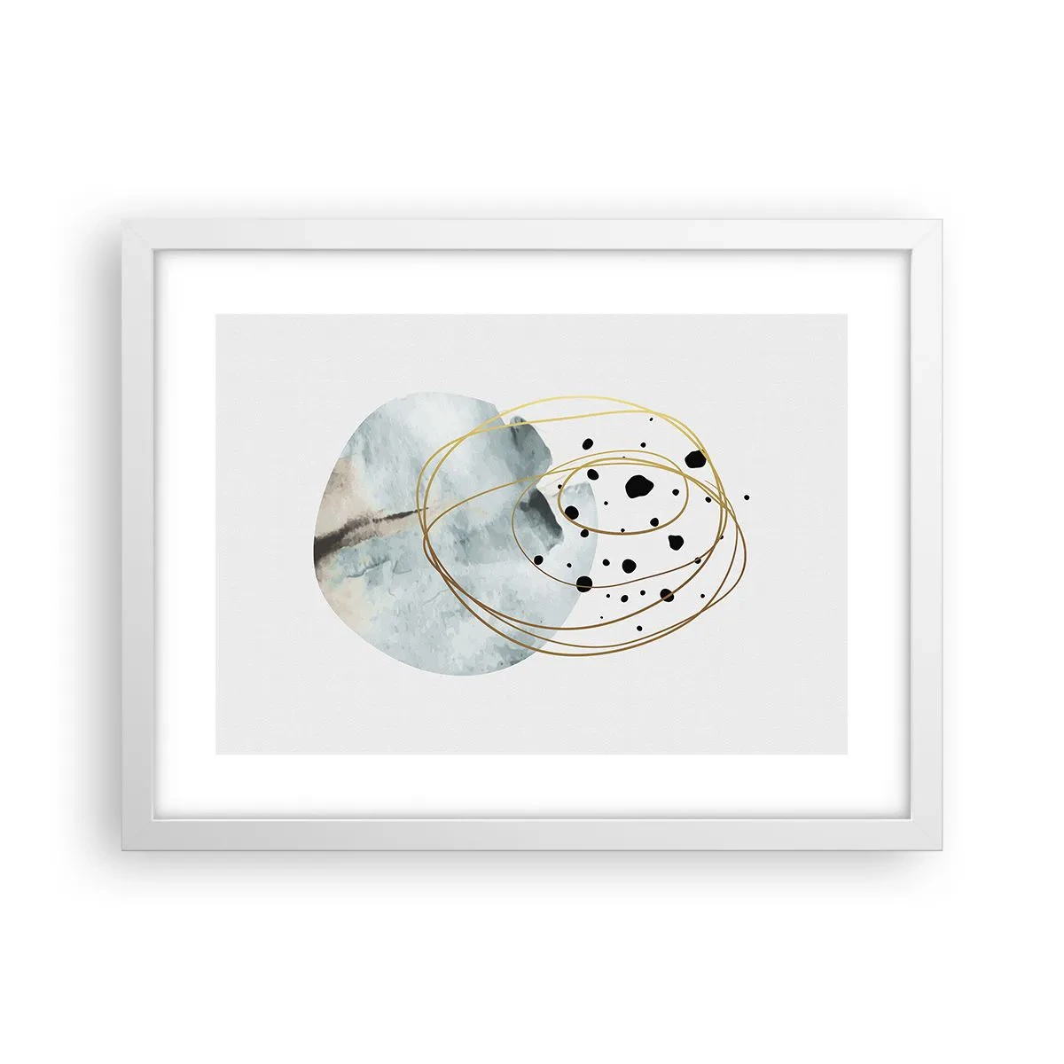 Affisch i vit ram - I rummets famn - 40x30 cm