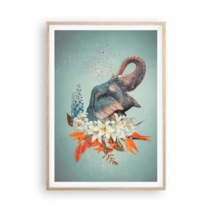 Affisch i ram av ljusek - Glädjens vrål - 70x100 cm