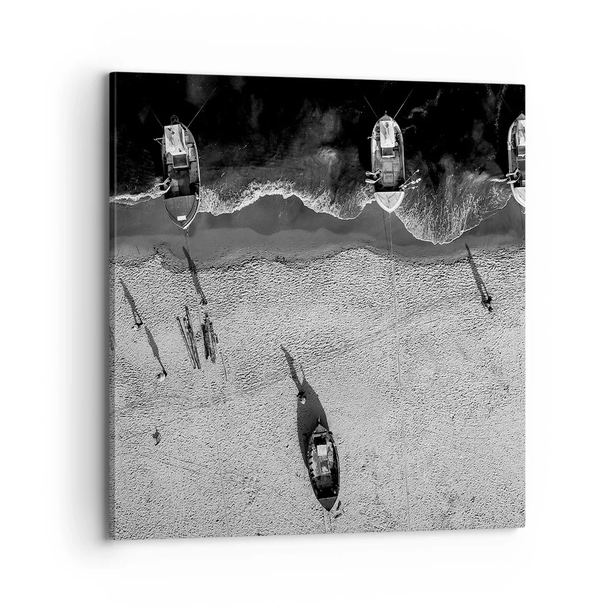 Canvastavla - Bild på duk - Fortfarande på stranden... - 70x70 cm