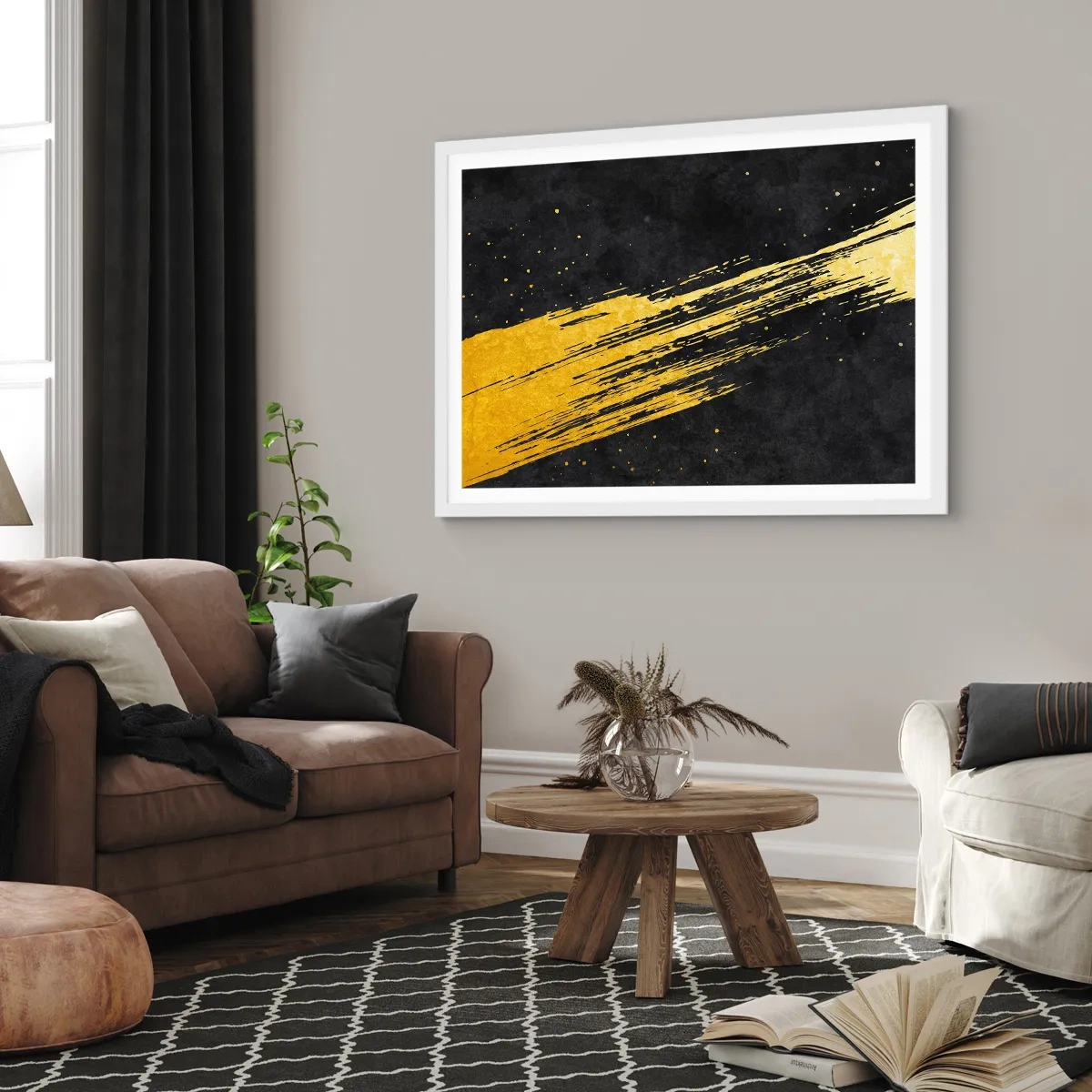 Affisch i vit ram - Hoppa in i hyperrymden - 91x61 cm