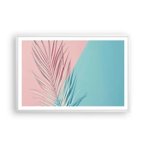 Affisch i vit ram - Tropisk impression - 91x61 cm