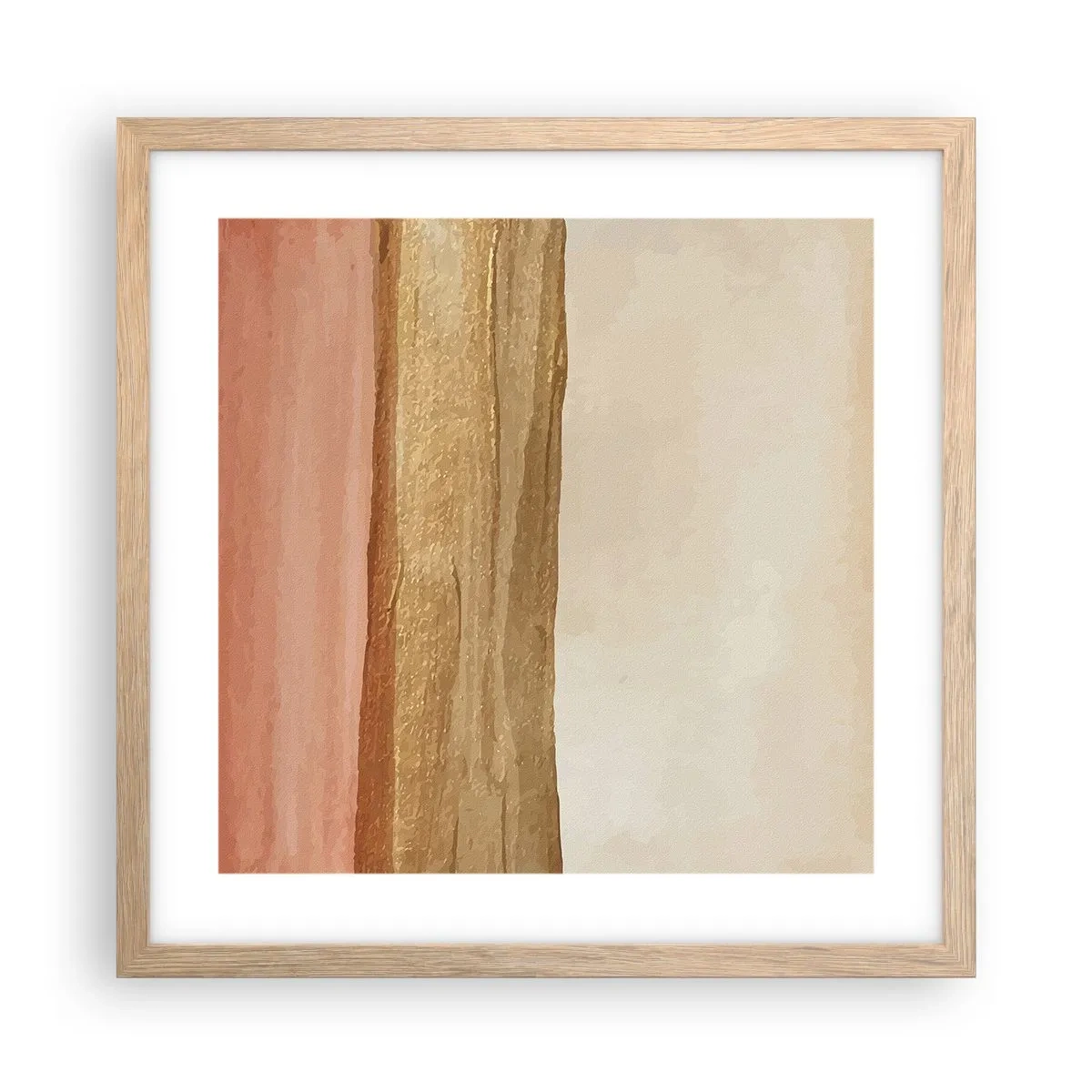 Affisch i ram av ljusek - Vertikal komposition - 40x40 cm