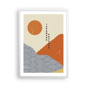 Affisch i vit ram - I den japanska andan - 50x70 cm