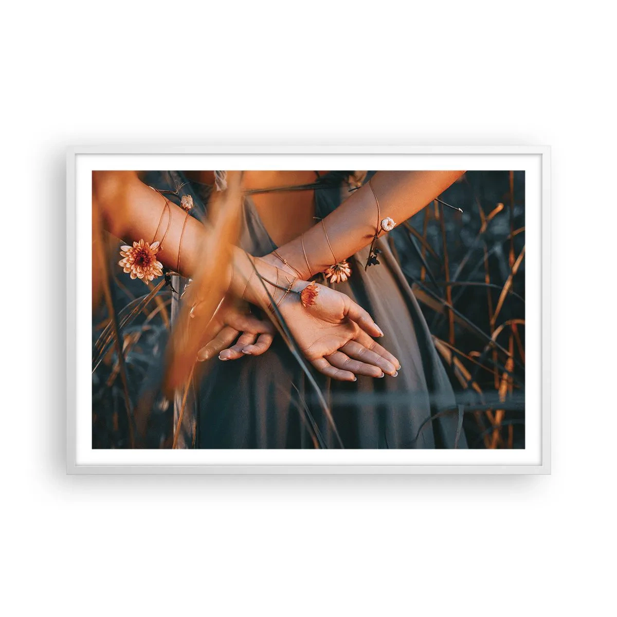 Affisch i vit ram - Bunden till naturen - 91x61 cm