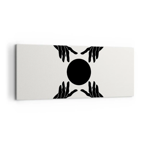 Canvastavla - Bild på duk - Ett hemligt tecken - 120x50 cm
