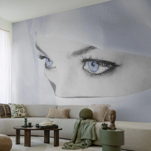 Fototapet Premium Canvas - Direkt från 1000 och en natt - Kvinna, Ögon, Kultur - 500x350 cm