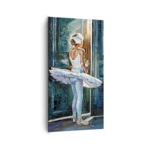 Canvastavla - Bild på duk - Före showen - 65x120 cm