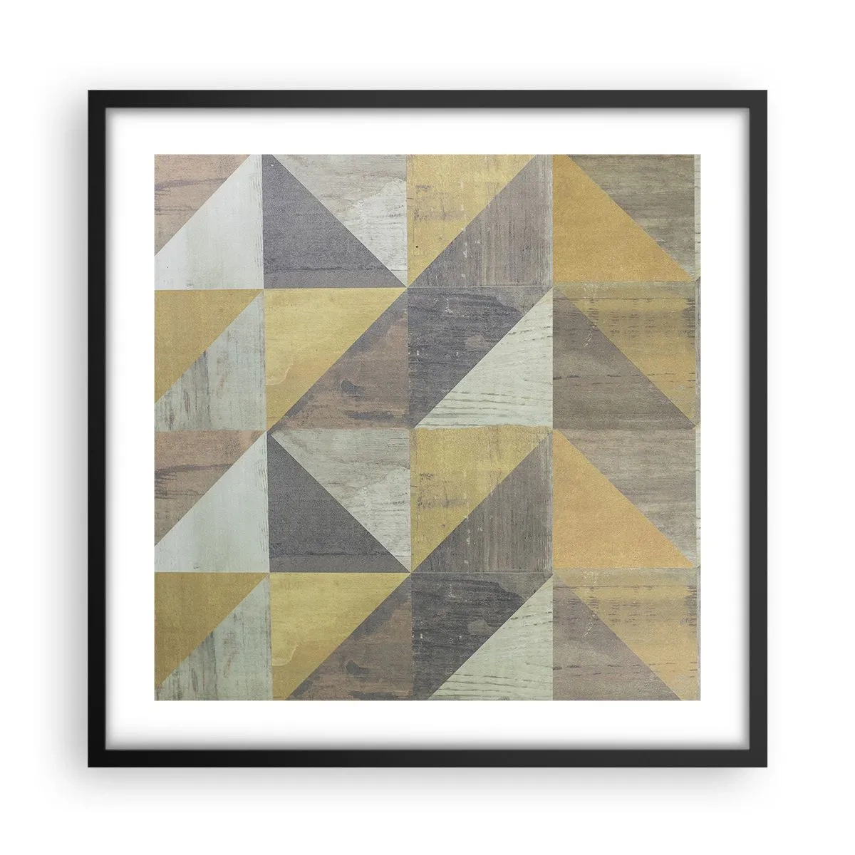 Affisch i svart ram - Under triangelns vinkel - 50x50 cm