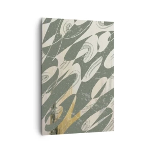 Canvastavla - Bild på duk - Rytmisk abstraktion - 70x100 cm