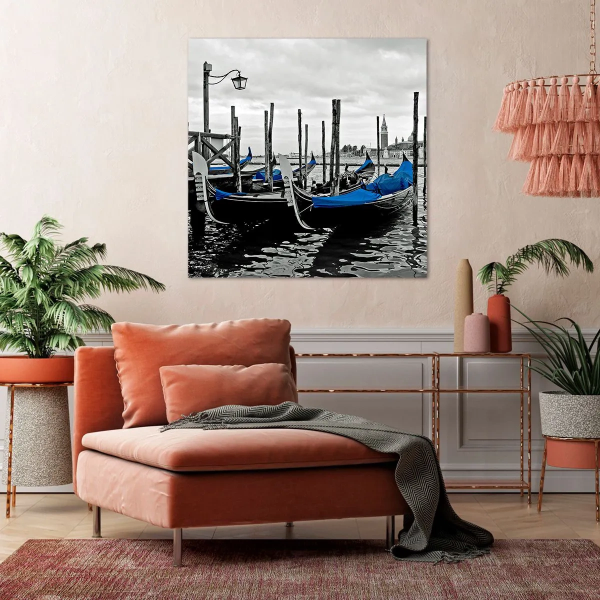 Canvastavla - Bild på duk - Fundersamt Venedig - 50x50 cm