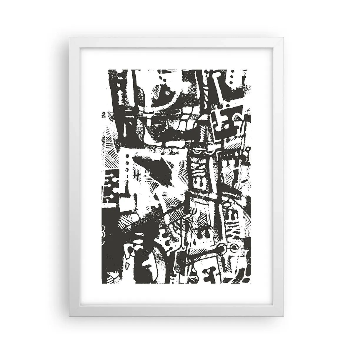 Affisch i vit ram - Ordning eller kaos? - 30x40 cm