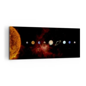 Canvastavla - Bild på duk - Vårt grannskap - 100x40 cm