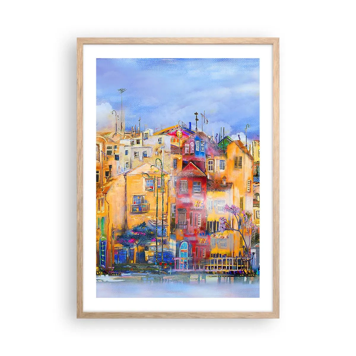 Affisch i ram av ljusek - Vi är tillsammans - 50x70 cm