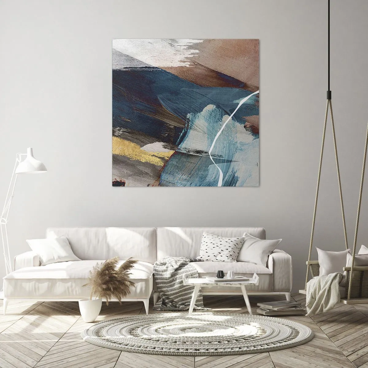 Canvastavla - Bild på duk - Med styrka och energi - 30x30 cm