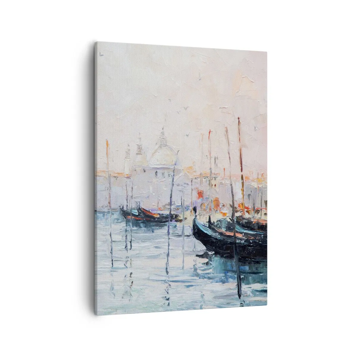 Canvastavla - Bild på duk - Bortom vatten, bortom dimma - 50x70 cm