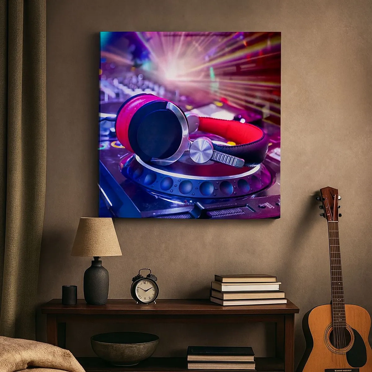 Canvastavla - Bild på duk - Låt partyt börja - 30x30 cm