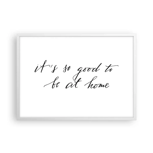 Affisch i vit ram - Hela sanningen - 70x50 cm