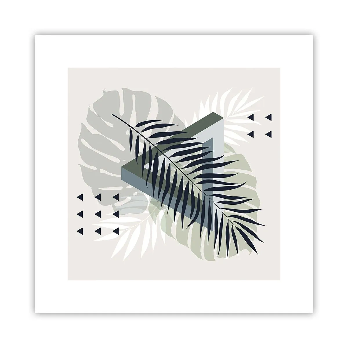 Affisch - Natur och geometri – två ordningar? - 30x30 cm