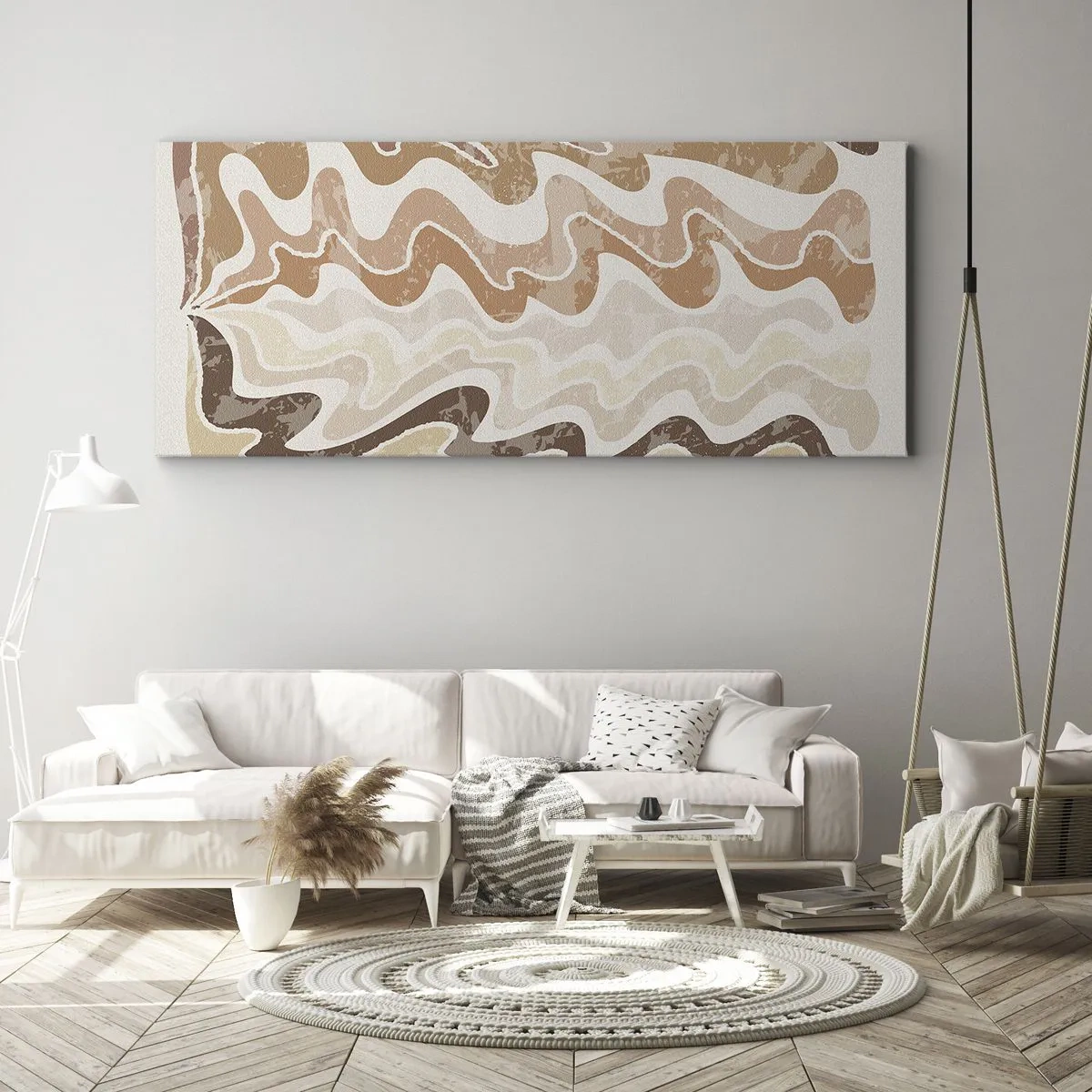 Canvastavla - Bild på duk - Bra energi - bra känslor - 100x40 cm