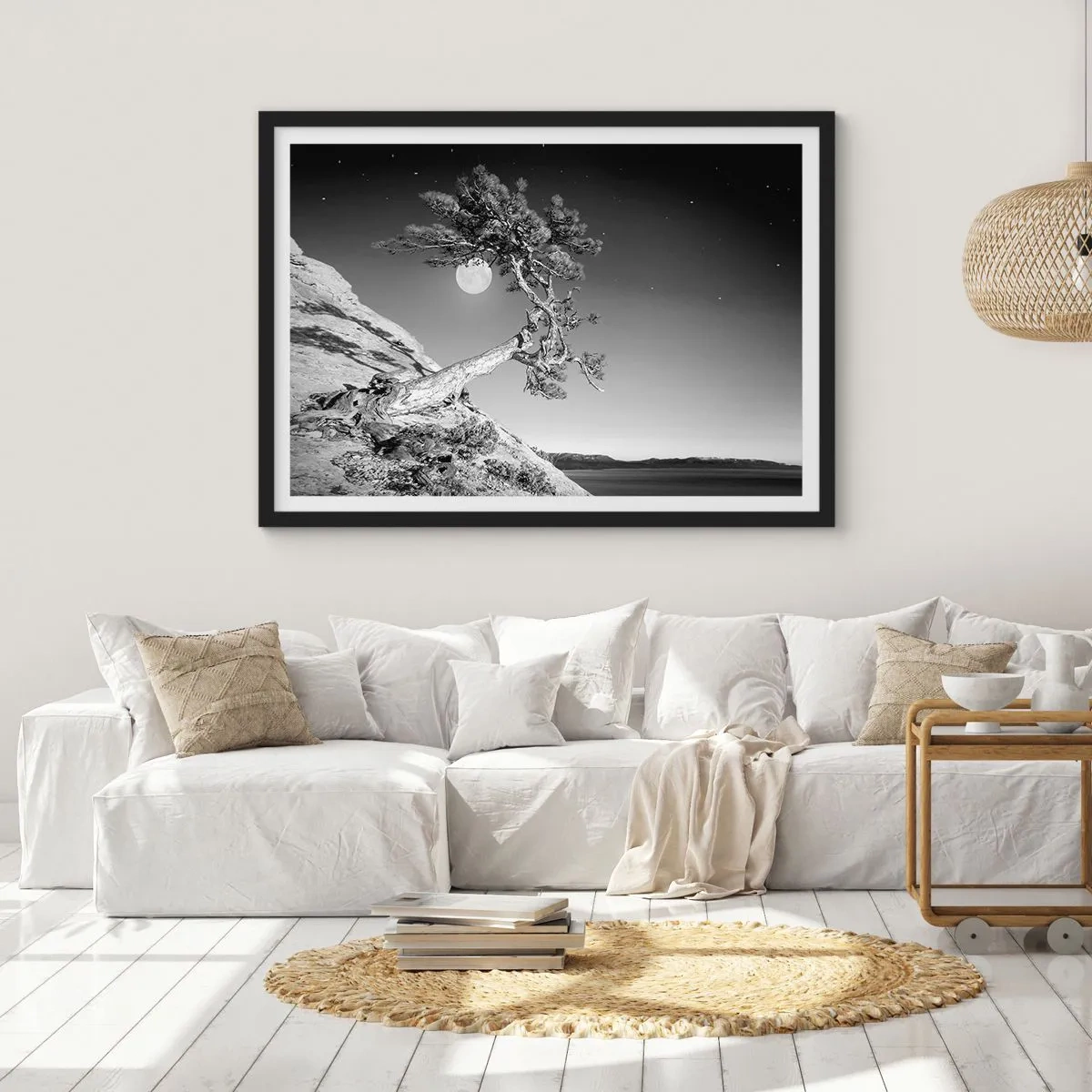 Affisch i svart ram - Segerrik kämpe - 100x70 cm