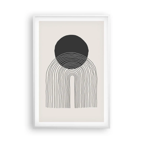 Affisch i vit ram - Darr och säkerhet - 61x91 cm